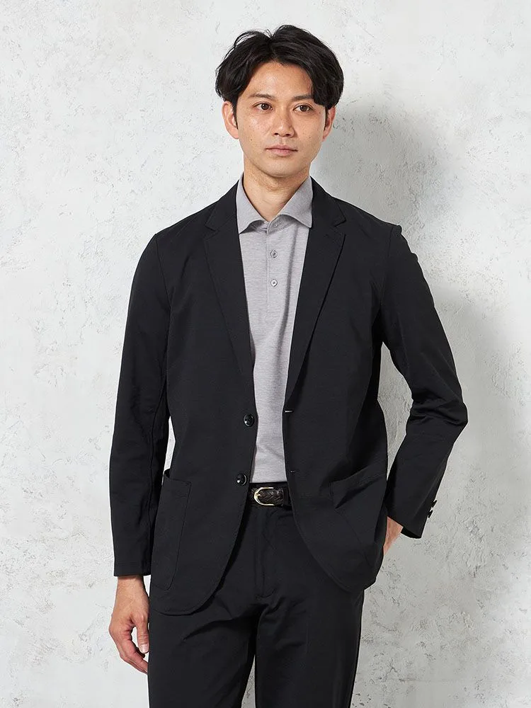 【即納】【WEB限定】上下セットアップ ハイブリッドジャージー ストレッチ 無地 通年