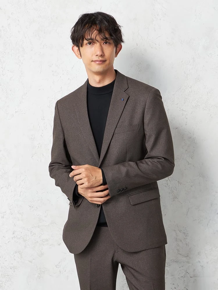 【KATHARINE E HAMNETT-キャサリン・イー・ハムネット-】ジャケット 【セットアップ対応可】 ＫＥＨウールライク合繊セットアップジャケット 小柄 キャサリン Ｅ ハムネット 秋冬